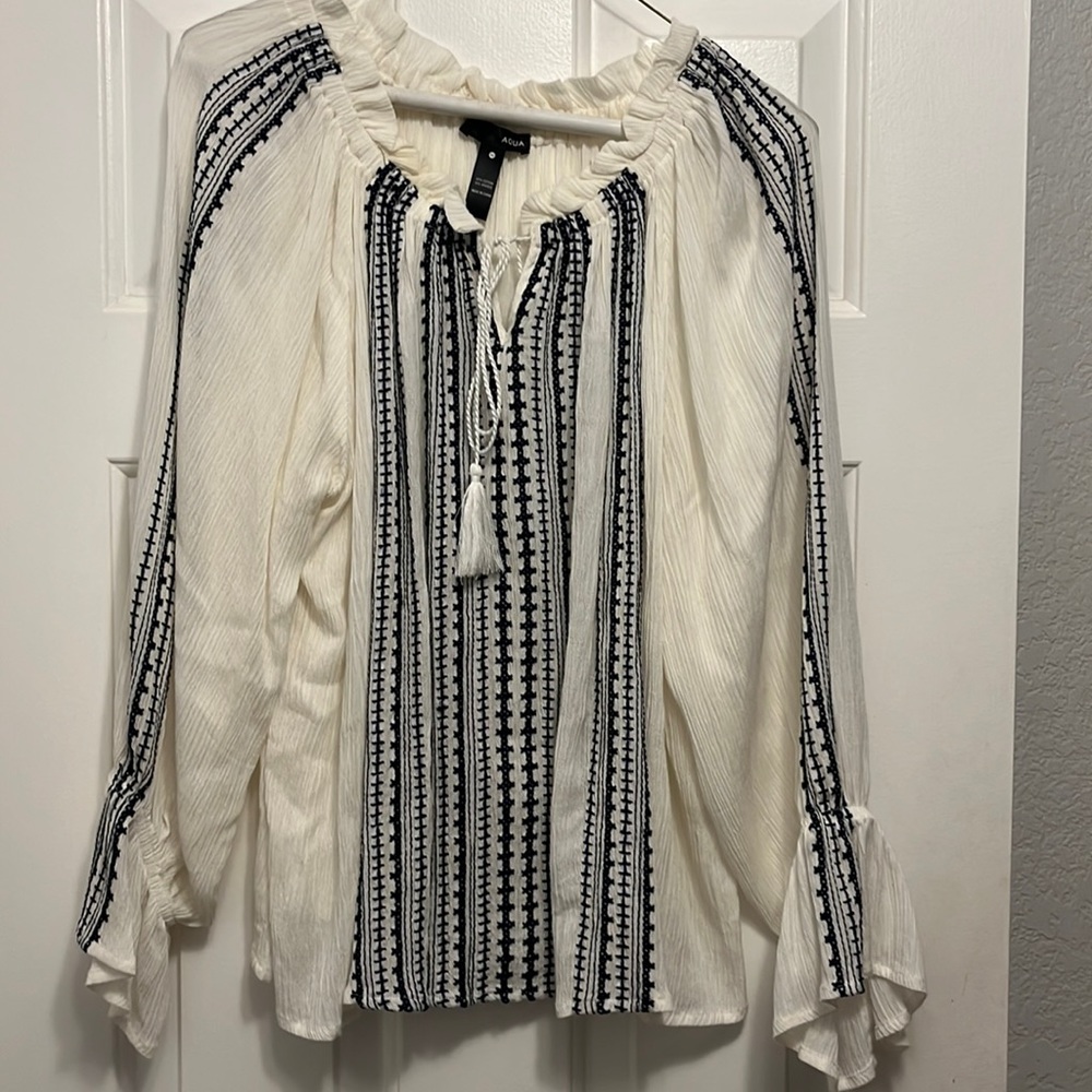 Aqua blouse